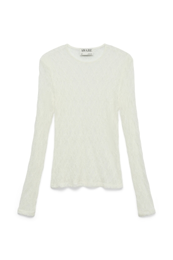 Vero Moda AWTESSY LS O-NECK LACE TOP NOOS
