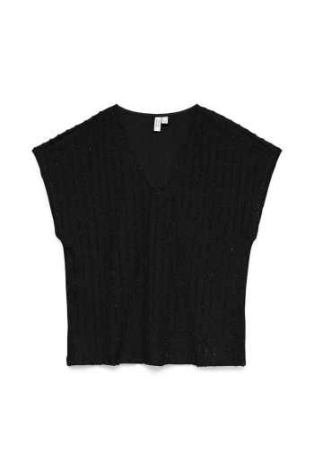 Vero Moda VMGLORIANA S/S V-NECK TOP JRS BTQ