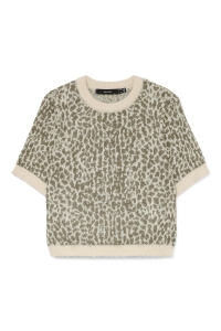 Vero Moda VMWOW 2/4 O-NECK PULLOVER birch/w. mermaid