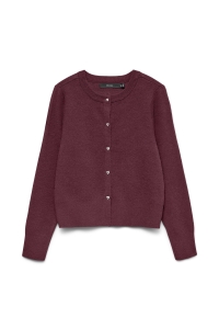 Vero Moda VMKACY LS O-NECK CARDIGAN windsor wine