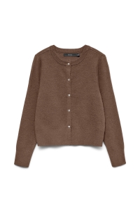 Vero Moda VMKACY LS O-NECK CARDIGAN cocoa brown