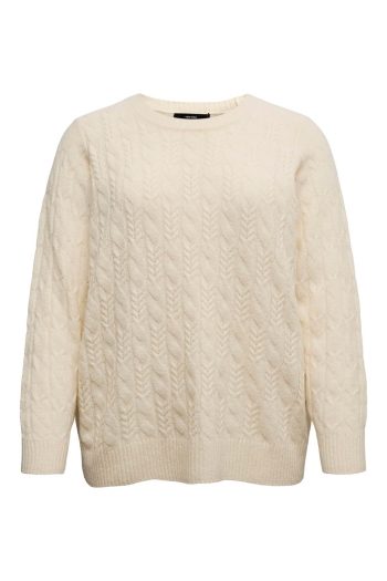 Vero Moda VMCARIES LS O-NECK CABLE PULLOVER B: