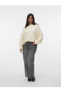 Vero Moda VMCBOOM LS O-NECK PULLOVER GA NOOS : birch/melange