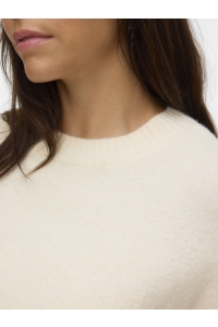 Vero Moda VMCBOOM LS O-NECK PULLOVER GA NOOS : birch/melange