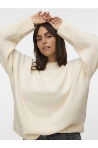 Vero Moda VMCBOOM LS O-NECK PULLOVER GA NOOS : birch/melange
