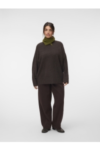 Vero Moda VMCBOOM LS O-NECK PULLOVER GA NOOS : chocolate torte/melange