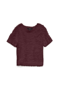 Vero Moda VMFLUFFY SS O-NECK PULLOVER winetasting