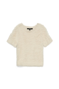 Vero Moda VMFLUFFY SS O-NECK PULLOVER birch