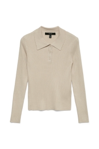 Vero Moda VMSILJERIB LS POLONECK PULLOVER NOO: moonbeam