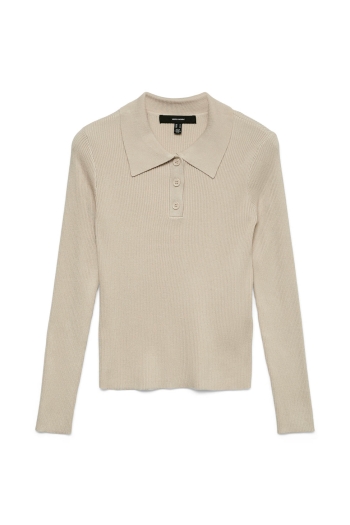 Vero Moda VMSILJERIB LS POLONECK PULLOVER NOO: