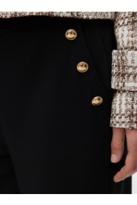 Vero Moda VMHEATHER MW PANT WVN BTQ GA black