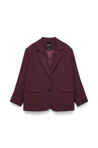 Vero Moda VMCMICHELL LS OVERSIZED BLAZER CUR winetasting