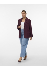 Vero Moda VMCMICHELL LS OVERSIZED BLAZER CUR winetasting