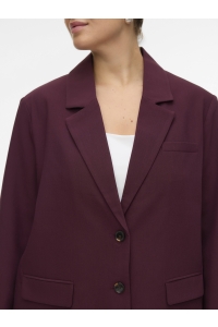 Vero Moda VMCMICHELL LS OVERSIZED BLAZER CUR winetasting