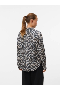 Vero Moda VMVINA SONYA LS SHIRT WVN GA black/sonya