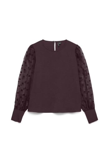 Vero Moda VMALVA DETAIL LS TOP WVN