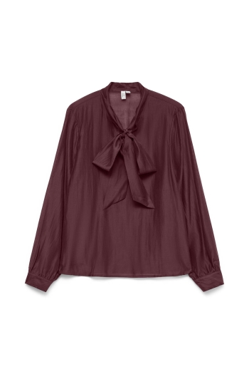 Vero Moda VMHALSTON L/S BOW TOP WVN BTQ