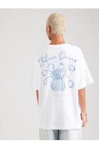 Vero Moda VMHAILEY SS OVERSIZED BOX JRS NOOS bright white/italian dream