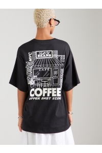 Vero Moda VMHAILEY SS OVERSIZED BOX JRS NOOS black/coffee