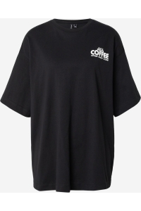 Vero Moda VMHAILEY SS OVERSIZED BOX JRS NOOS black/coffee