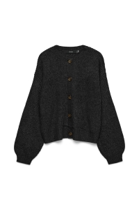 Vero Moda VMLEA LS O-NECK CARDIGAN NOOS black