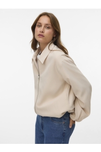 Vero Moda VMNOVA SHORT JACKET oatmeal/melange
