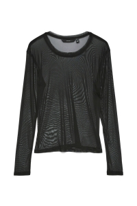 Vero Moda VMLOVA LS MESH TOP JRS NOOS black