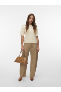 Vero Moda VMVISTA 2/4 O-NECK PULLOVER BOO birch