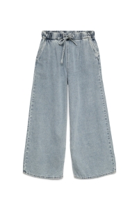 Vero Moda VMVALERIA MR WIDE PULL UP JEANS light blue denim