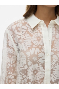 Vero Moda VMKOVA LS SHIRT WVN cloud dancer