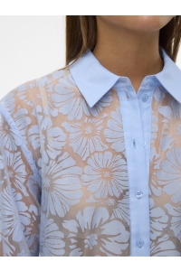 Vero Moda VMKOVA LS SHIRT WVN brunnera blue