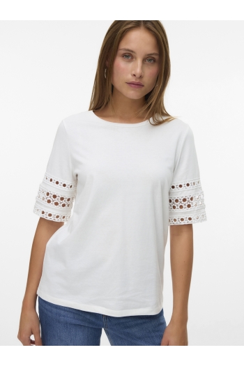 Vero Moda VMIVACY 2/4 O-NECK TOP JRS BTQ