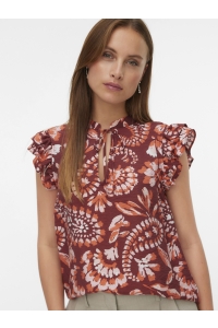 Vero Moda VMNELLIE CARLA SL FRILL TOP WVN GA andorra/carla