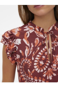 Vero Moda VMNELLIE CARLA SL FRILL TOP WVN GA andorra/carla