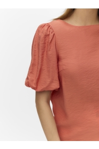 Vero Moda VMNELLIE SS BALLOON TOP WVN GA langoustino