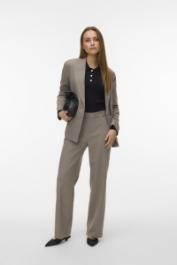 Vero Moda VMMAYA BESTIE MW STRAIGHT PANT NOOS moon rock/melange