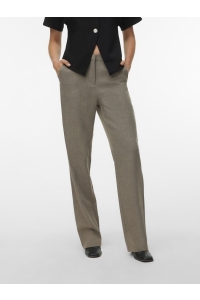 Vero Moda VMZAMIRA BESTIE MW STRAIGHT PANT NO: moon rock/melange