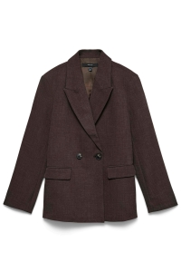 Vero Moda VMBESTIE LS LOOSE BLAZER NOOS chocolate torte/melange