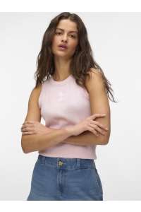 Vero Moda VMNIRA CAISA SL TANK TOP BOX JRS pink-a-boo/hibiscus