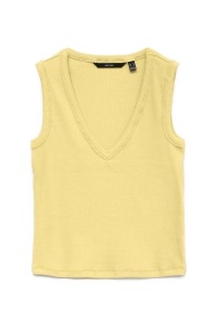 Vero Moda VMCHLOE SL DEEP V-NECK TOP JRS NOOS lemon meringue