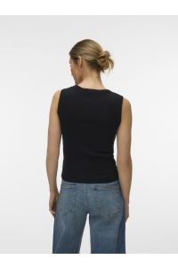 Vero Moda VMCHLOE SL DEEP V-NECK TOP JRS NOOS black