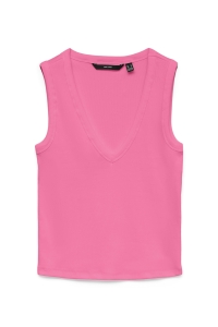 Vero Moda VMCHLOE SL DEEP V-NECK TOP JRS NOOS pink cosmos