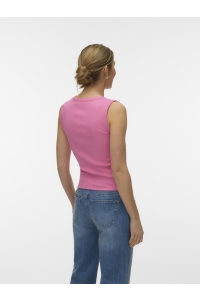 Vero Moda VMCHLOE SL DEEP V-NECK TOP JRS NOOS pink cosmos