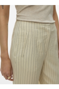 Vero Moda VMKIARA M/W PANTS WVN BTQ oatmeal/black