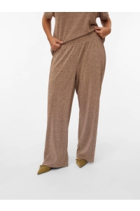 Vero Moda curve VMCHOXANNE M/W PANT JRS BTQ CUR gold colour/tigers eye lurex
