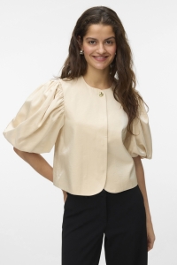 Vero Moda VMLIANA 2/4 SHINY SHORT BLAZER cement/as offer
