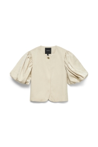 Vero Moda VMLIANA 2/4 SHINY SHORT BLAZER cement/as offer