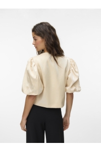 Vero Moda VMLIANA 2/4 SHINY SHORT BLAZER cement/as offer