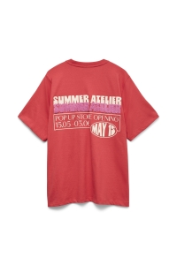 Vero Moda VMALINA CATY SS TOP BOX JRS poinsettia/summer atelier