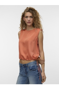 Vero Moda VMMIRA SL SHORT TOP WVN langoustino